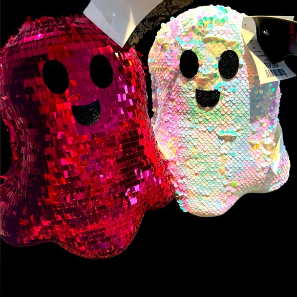 Christian Siriano set of TWO sequins ghost pillows. NWT - Picture 1 of 7